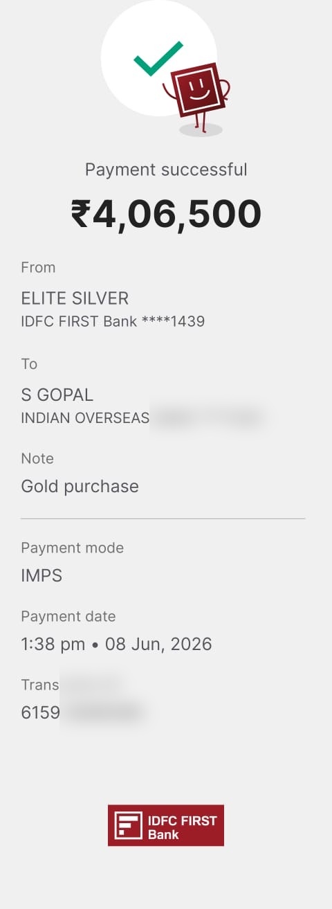 Customer Payment Proof